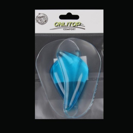 Supinators for shoes, shock-absorbing, silicone, l (36-38 rr), steam, transparent/blue color-5