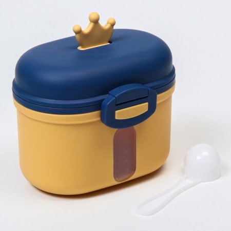 Container for storing baby food "Crown", 240 gr., Yellow color-3
