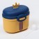 Container for storing baby food "Crown", 240 gr., Yellow color