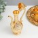 Set of wine jug, 6 glasses and tray "Istanbul. Medallion and patterns" Gold