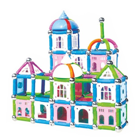Magnetic designer "Build your home", 90 parts-1