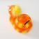 Piggy bank Ceramics "Red -haired snake with fluffy hairstyle" 10.5x13.9x12.3 cm