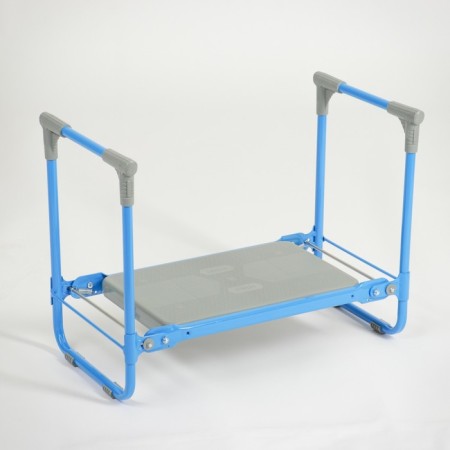 Bench-shift garden nika, folding, 56x30x42.5 cm, blue, load up to 100 kg-4