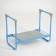Bench-shift garden nika, folding, 56x30x42.5 cm, blue, load up to 100 kg