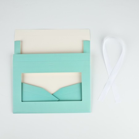 Folding box for flowers with a window Pressent, Tiffany, 16 x 27 x 9 cm-4