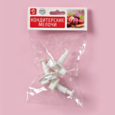 Набор плунжеров кондитерских Доляна «Листья», 3 шт-5