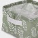 Organizer for linen of the share Leaves, 4 cells, 20 × 20 × 11 cm, green color