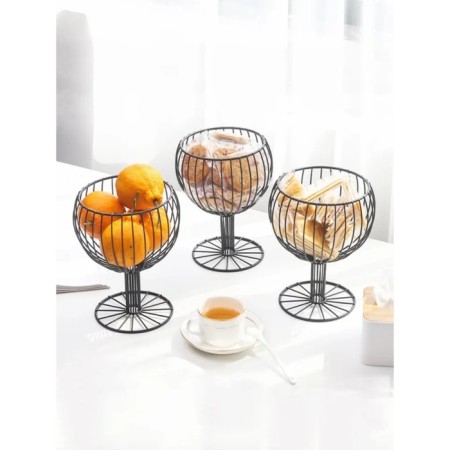 Basket for trifles "Aesthetics", 18 × 18 × 23 cm, black color-5