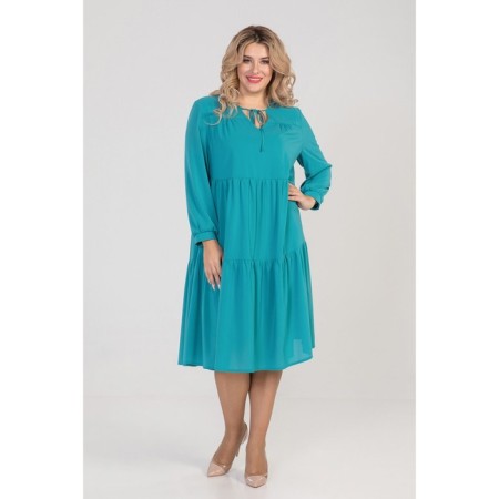 Female dress, size 54, turquoise color-2