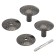 Pen-button, rif rDK -110-A, silver color
