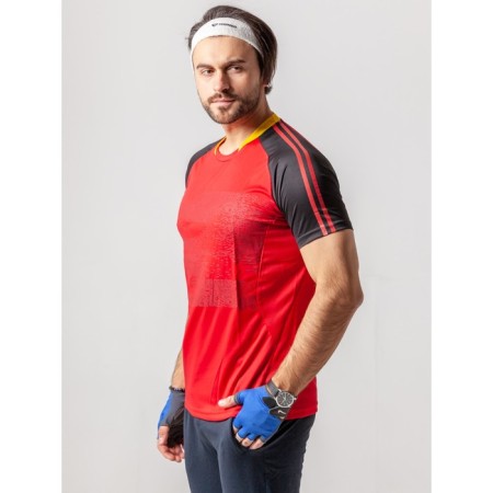 Sports T -shirt male ise, size 52, red color-8