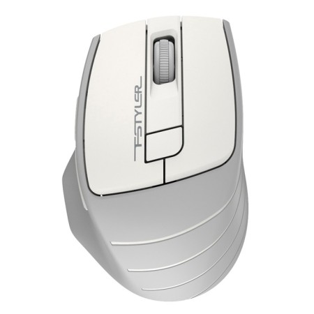 Mouse A4Tech FSTYLER FG30S White/Gray optical (2000DPI) Silent Wireless USB (6but)