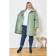 Female coat, size 62, green color