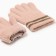 Children's gloves minku, dusty pink color, 13 cm
