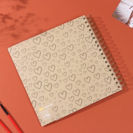Photo album on spirals 20 sheets "We are married" volumetric element + 4 tabs 24x24 cm-8
