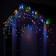 Garland "fringe" 3 x 0.6 m, IP65, UMS, dark rubber thread, 160 LED, glow of multi, 220 V