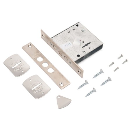 The cut -shaped lock without handles "Elbor" 1.04.06.5.5.k Flint 5 cl., Color nickel-1