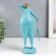 Polystone souvenir "Bbw in a hat with an umbrella" Blue 29x9x12.5 cm