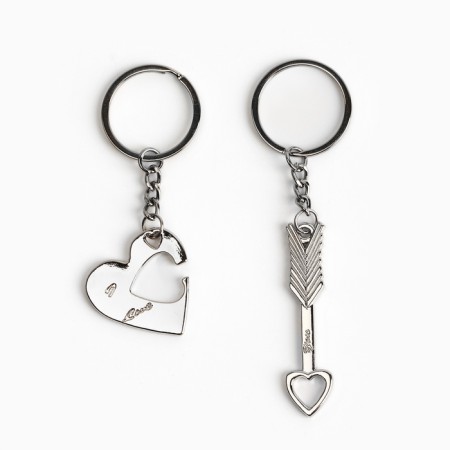Key keychain, non -memorials “I take your heart in hostage” 9 x 13 cm-3