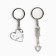 Key keychain, non -memorials “I take your heart in hostage” 9 x 13 cm