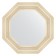 Mirror in the baguette frame, poisoned silver 99 mm, 64x64 cm