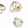 Suspension lamp ST LUCE. SL1181.313.03. Acerra. 3x40 watts, e27, 25x25 cm, brass color