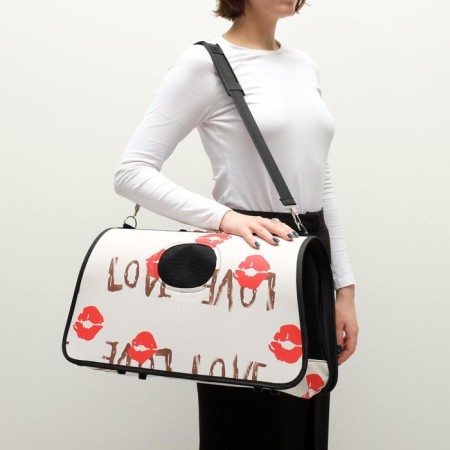 Bag - Animal Carriage "Love", size L, white, 53 x 21 x 29 cm-8