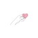 Pillow Golk "Heart in the hands, decorative, size 16x45 cm