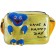 Belch Bag with lightning, 6x11x13 cm, adjustable belt, yellow mix