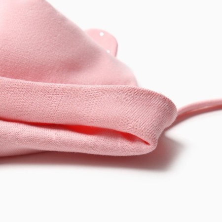 Hat double for girls, color powder, size 42-46-1