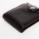 Male purse on a magnet, department for bills, for maps, for coins, brown color