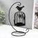 Climber Metal "Cage with a bird" Black, 23x10x10 cm