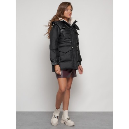 Winter jacket, size 42, black color-2