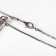 Piece "Date" Plave, white color in silver, l = 70 cm
