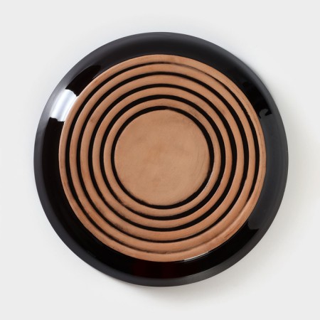 Ceramic plate "VULA", D = 26 cm, h = 2.5 cm-3