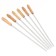 A set of skewers for barbecue 6 pcs, handle - wood, width - 0.7 cm, 40 cm