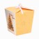 New Year. Bonbonniere, New Year's gift packaging "Golden spruce", 7.5 × 8 × 7.5 cm.