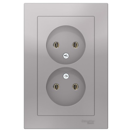 SE OTLASDESIGN, 16 A, double, assembly, without salary, aluminum color