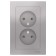 SE OTLASDESIGN, 16 A, double, assembly, without salary, aluminum color