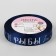 A satin tape with embossing "Pisces", 15 mm, 18 ± 1 m, dark blue color/silver No. 120