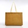 Household bag without fastening, mustard color