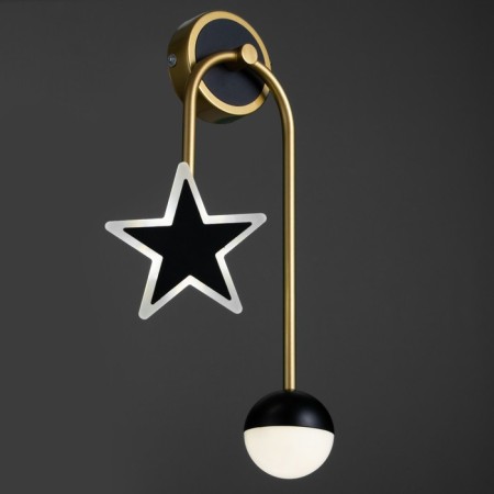 Sconces 2485/2 LED 8W 4000k black and gold 24x46 cm-4