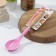 Spoon culinary with slots of the share "stella", 29 cm, pink color
