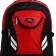 Tourist backpack on lightning, 4 external pockets, red/black color