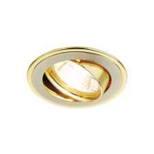 Lamp built -in spot Ambrella Standard Spot Organic Spot 104a Sn/G, GU5.3, color Satin nickel, gold