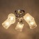 Ceiling chandelier "Amis" E27 5x40W chrome 52x52x22cm