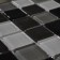 Glass mosaic Bonaparte, Carbon Mix 300x300x4 mm
