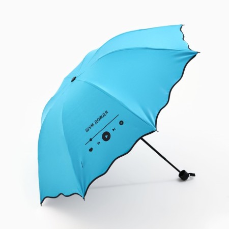 Mechanical umbrella with a curly edge "noise of rain"-1