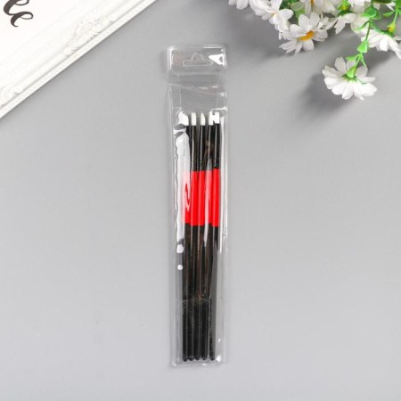 Tools for modeling and giving a set of 5 pcs 18 cm wood, rubber black-3