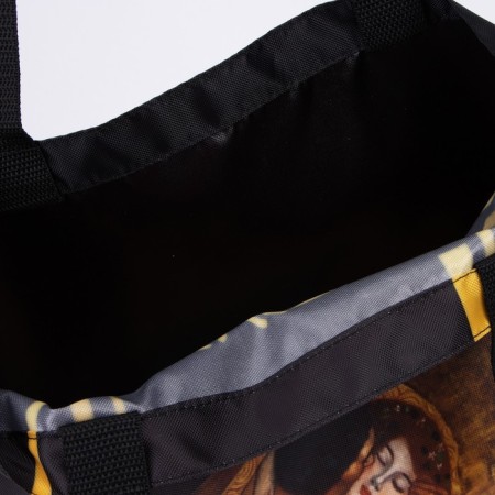 Soper bag "Kiss", without lightning, without lining, black color-4